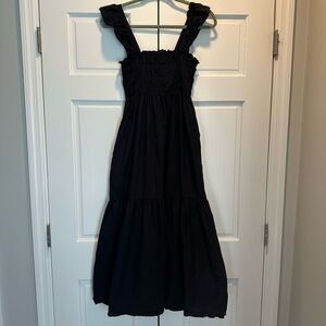 Navy French Connection Isla Tiered Maxi Dress